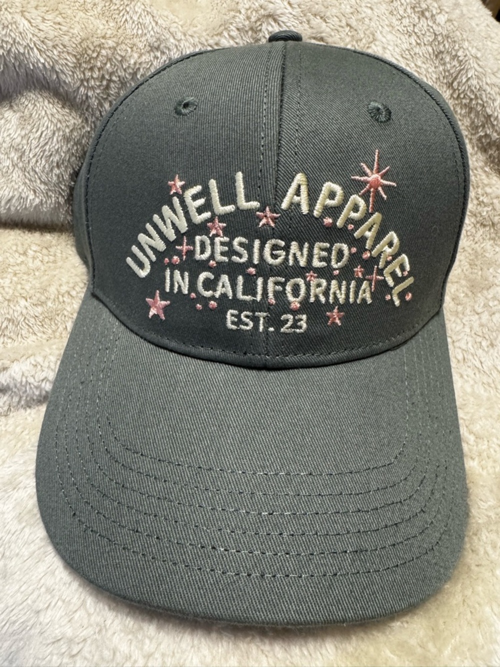 UNWELL x Target Collab Embroidered Baseball Cap:Green Adjustable Hat NWT
